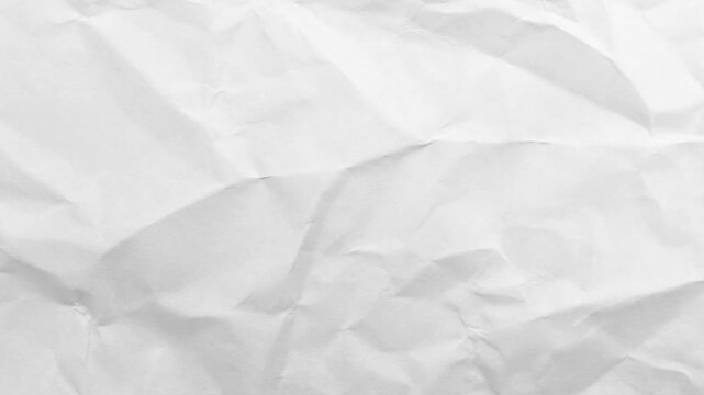 White paper texture background doodle animation, Loopable white paper background texture, Seamless white paper, crinkled white Paper texture stop motion, crumpled paper texture 