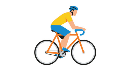 Obraz premium Professional cyclist riding a road bike