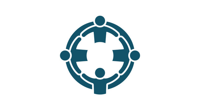 Diverse people holding hands in circle.