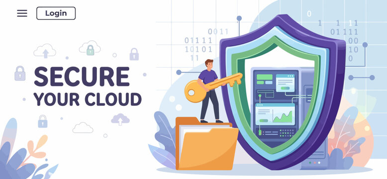 Web data safe key shield hero tech net guard cloud info link hub bit box