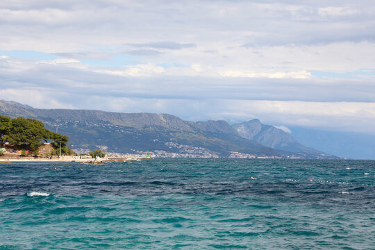 Bacvice Beach - Split Croatia. One of the bays in the seaside town on Croatian coast