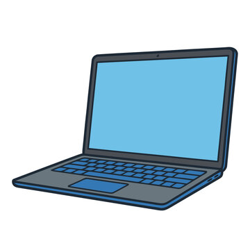 Laptop computer illustration