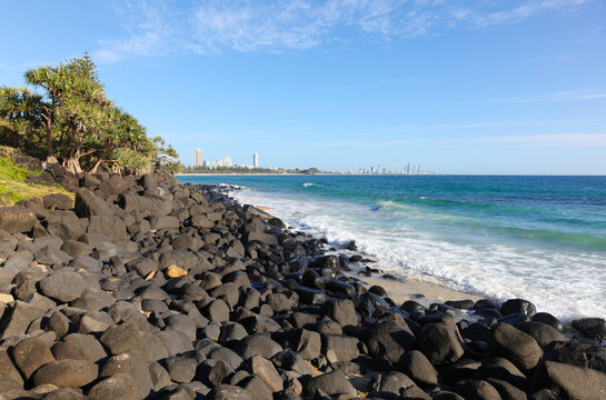 Burleigh Heads - Queensland Australia. Located on the southern Queensland coast this is a popular area.