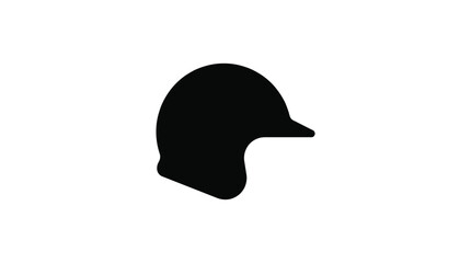 Fototapeta premium Baseball Cap Silhouette On A White Background