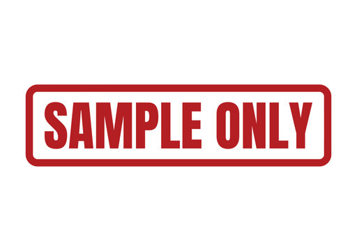 A red rubber stamp graphic indicating that the document or item is a sample only