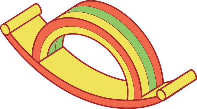 Balance Board Toy Outline Collection. Curved Balance Board Toy Set. Wobble Board Toy Line Icons. Rocking Balance Board Illustration. Curved Play Board Outline Designs. Balance Toy Equipment Collection