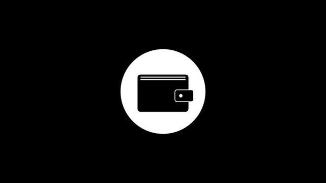 Digital Wallet Icon Animation - A Modern Financial Technology Concept.