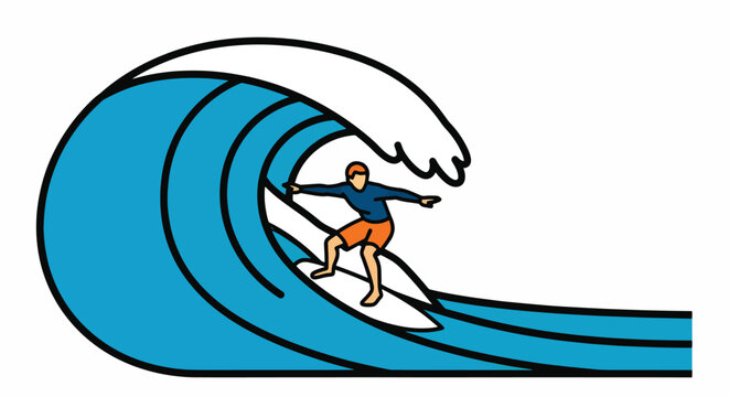 A surfer walks along the beach coast with a surfboard.
