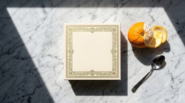 Traditional Indian mithai sweet box mockup template for festive packaging