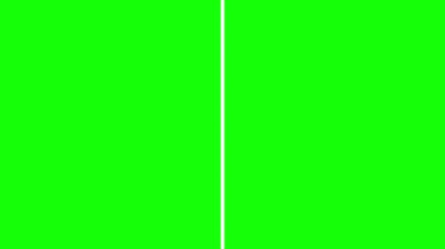 Abstract white radial burst graphic on a bright green chroma key background