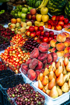 Vibrant assortment of fresh seasonal fruits