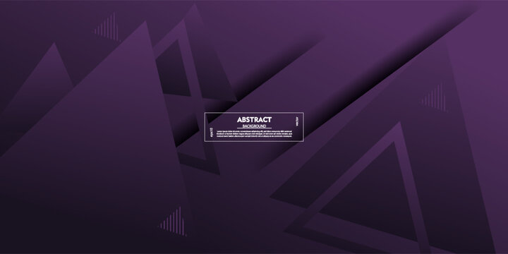 Abstract pattern of overlapping triangles on a dark purple gradient geometric background. Cool pattern with a simple style background. Vector Eps10