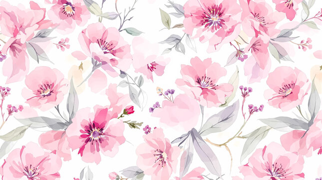 Botanical Flower Pattern Frame