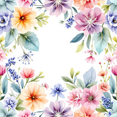 Obraz premium Soft colorful Flower Background Frame