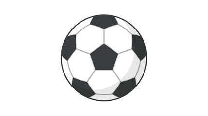 Fototapeta premium Classic Soccer Ball Icon Isolated on White Background