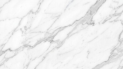 Elegant white marble natural stone texture with intricate gray veining, providing a luxurious background.