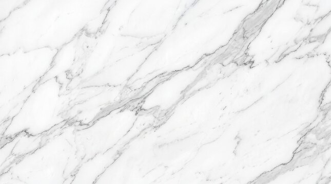 Elegant white marble natural stone texture with intricate gray veining, providing a luxurious background.