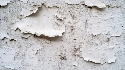 Fototapeta premium abrasion. Close-up of a heavily scratched concrete wall with peeling paint. real-estate listings, architecture portfolios, designed for real-estate listing and luxury residence showcases.