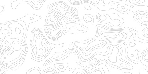Topographic map background geographic line map with elevation assignments. Modern design with White background with topographic wavy pattern design.paper texture Imitation of a geographical map shades © Sajjad