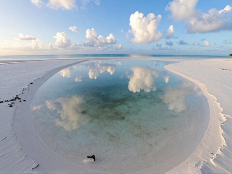Tidal Pools on Nungwi Beach at Low Tide