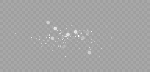 Elegant abstract illustration of cosmic stardust trail. Beautiful twinkling night sky element with shining magic particles for creative digital graphic layout design. © KpacaBa