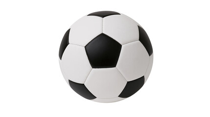 Fototapeta premium Classic soccer ball with black and white pentagonal panels