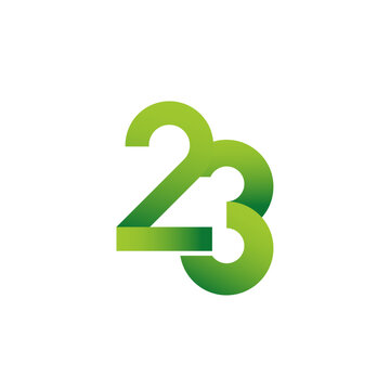 23 years anniversary logo design concept celebrations. 