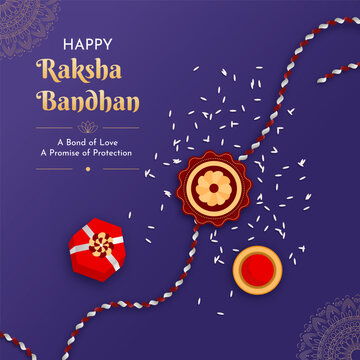 Happy Raksha Bandhan Indian festival vector design for social media creative, banner or poster Template.