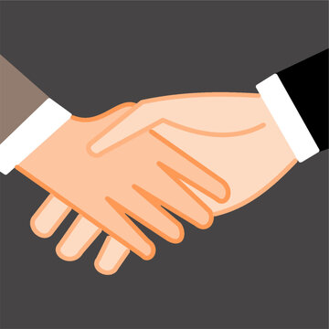 two business men shking hands agreement business.eps