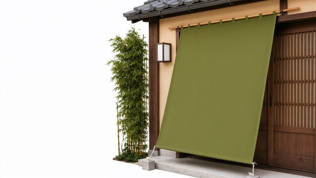 Authentic Wooden Japanese Entrance with Minimal Design