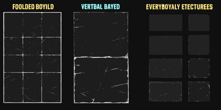 folded paper overlays with grid lines on black background texture overlay design sheets textured elements graphic resources