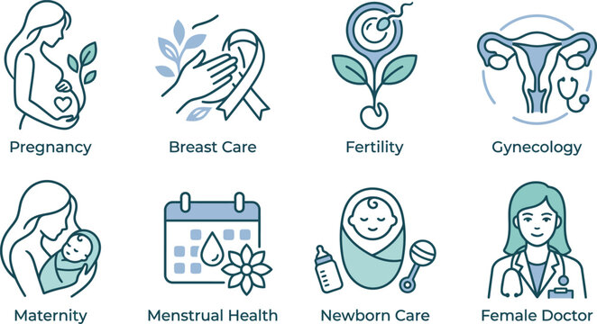 Holistic Wellness and Healthy Lifestyle Vector Icon Set