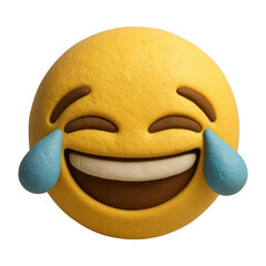 Fototapeta premium PNG Laughing emoji clay art