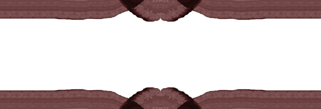 Brown transparent png ribbon design 