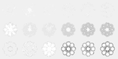 collection of twelve top down tree plan views in grayscale vector view trees silhouette landscape design architecture © Rina