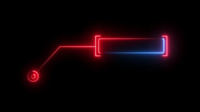 Animated callout lines for text and data. HUD element on HUD, UI, dashboard, grid, technology background, overlay 4k video.