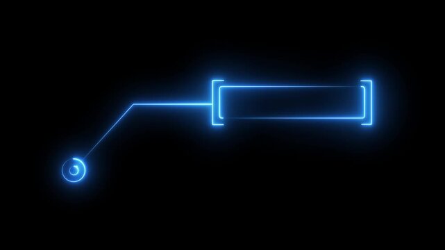 Animated callout lines for text and data. HUD element on HUD, UI, dashboard, grid, technology background, overlay 4k video.