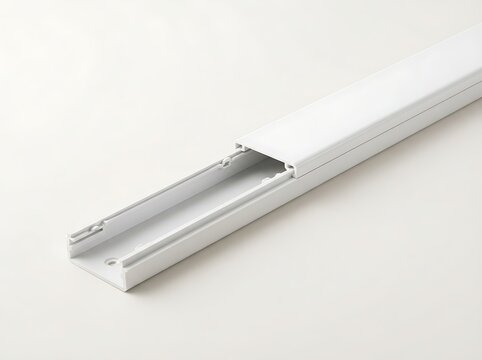 PVC Square Cable Trunking - Wall Mount Cord Cover and Organizer