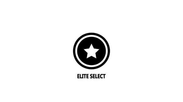 Black star inside a circle with the text ELITESELECT below on a white background elite select