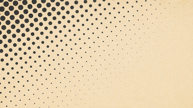 Vintage halftone dot pattern enlarged retro print texture abstract background