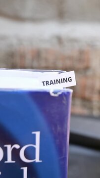 Training Word on White Paper Representing Learning Growth and Professional Development