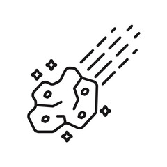 comet icons minimalist flat style design, comet Vector illustration on white background © nok