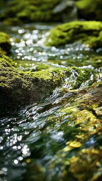 Water raceway in the forest