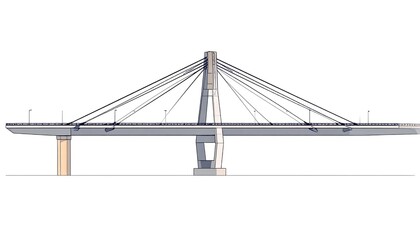 Fototapeta premium Modern white tensile fabric canopy structure.