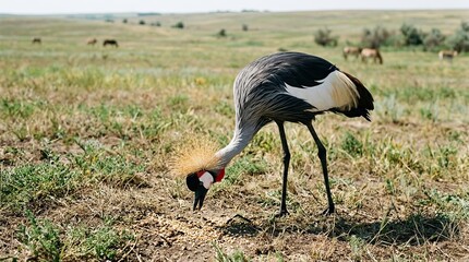 grey crowned crane balearica © Emi