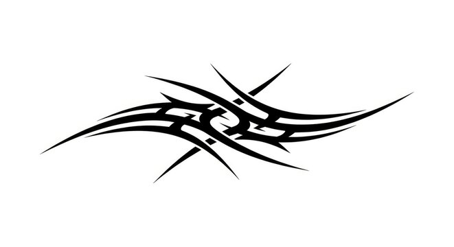 Tribal tattoo design element art.