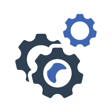 Interlocking gears icon