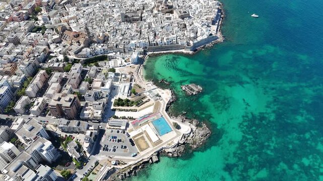 Monopoli coastline  Italy on the Adriatic sea