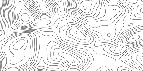Abstract white contour wave lines topographic background, lines map seamless pattern, modern wallpaper texture and realistic design used for banner and posters, mountain relief geographic pattern. © JANNATULFERDOUS