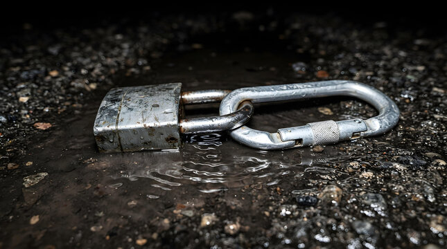 Padlock attached to carabiner pu premium quality premium quality premium quality modern style